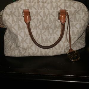 Michael Kors print leather purse